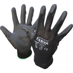 Ръкавици потопени в полиуретан